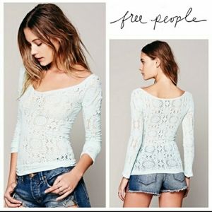 Intimately Free People Mint Green Long Sle…